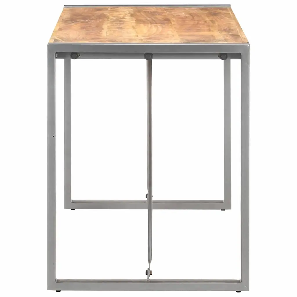 Dining Table Solid Mango Wood 120x60x75 cm Brown Industrial