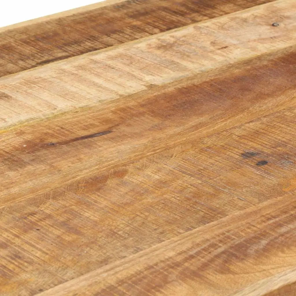 Dining Table Solid Mango Wood Brown 180cm x 90cm x 75cm Kitchen Furniture Industrial Style