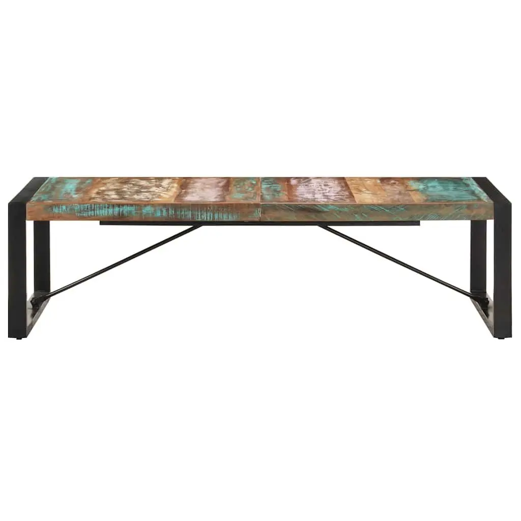 Coffee Table Solid Reclaimed Wood Brown 140x70x40cm Industrial Style