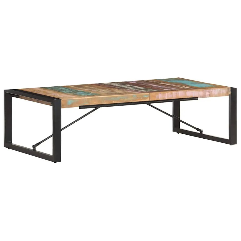 Coffee Table Solid Reclaimed Wood Brown 140x70x40cm Industrial Style