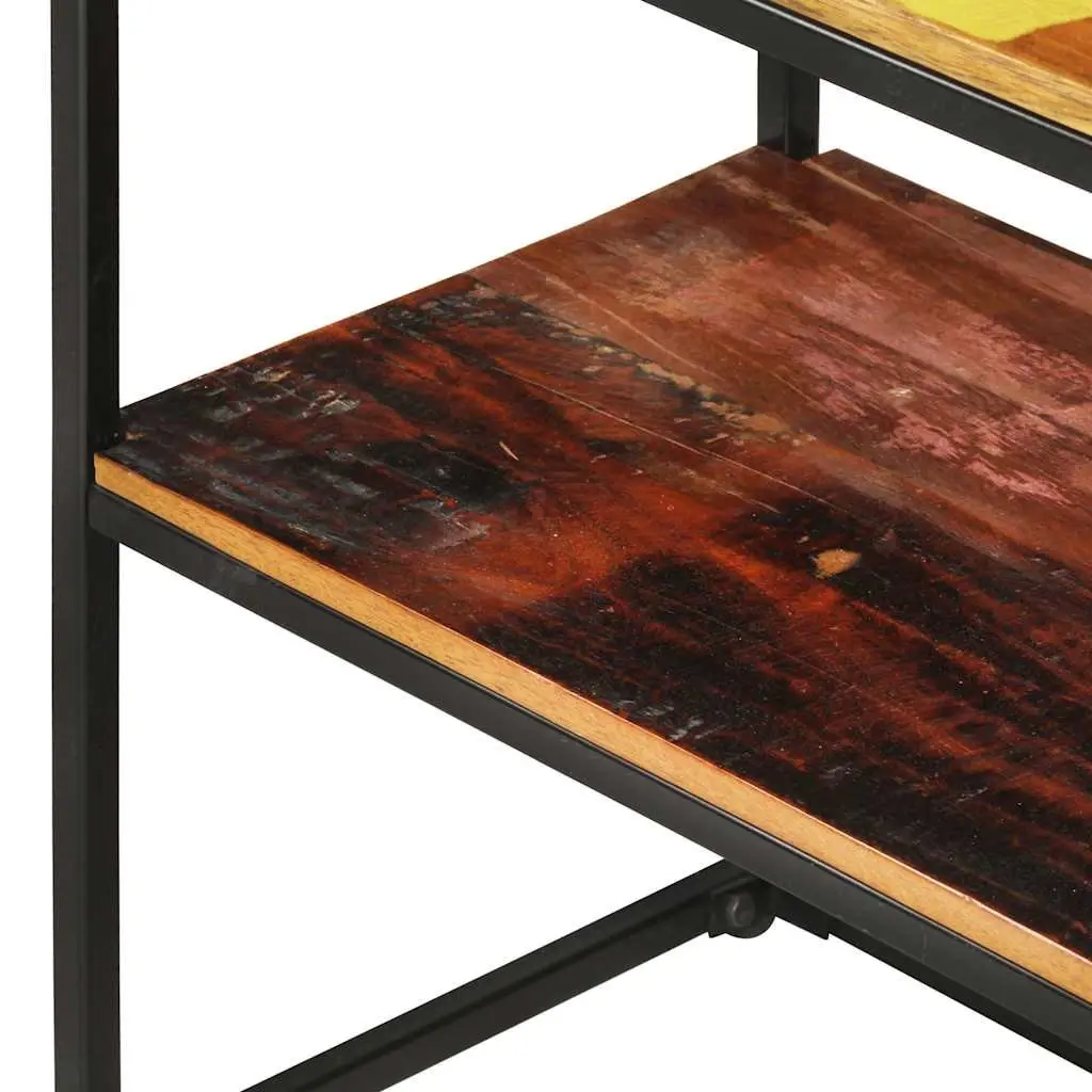 Reclaimed Wood Sideboard Industrial Storage Cabinet 150x30x75cm Brown Steel Frame
