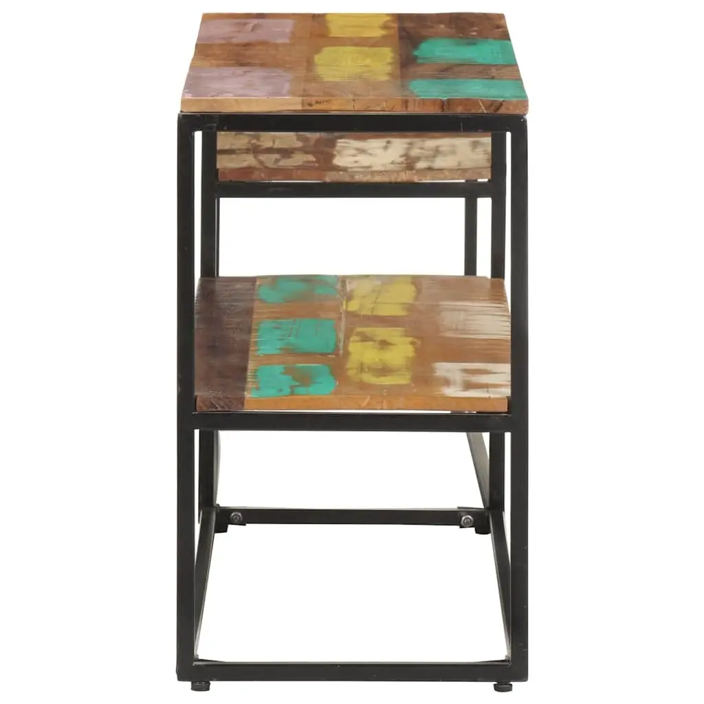 Reclaimed Wood TV Cabinet 180x30x50cm Steel Frame Brown Industrial Style