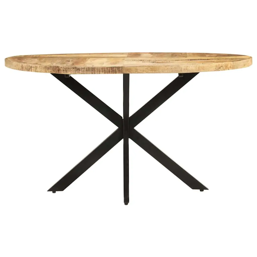 Mango Wood Dining Table Brown 140x80x75 cm Sturdy Construction Kitchen Furniture