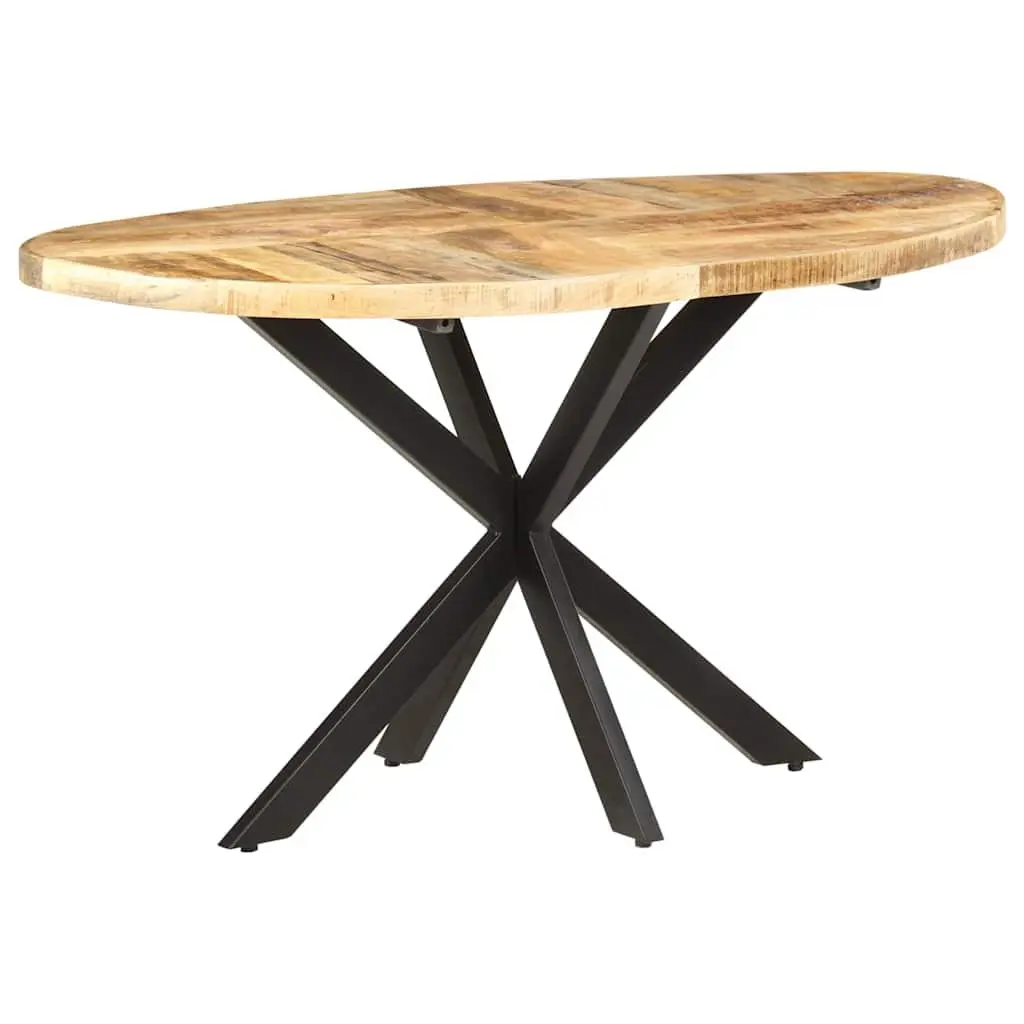 Mango Wood Dining Table Brown 140x80x75 cm Sturdy Construction Kitchen Furniture