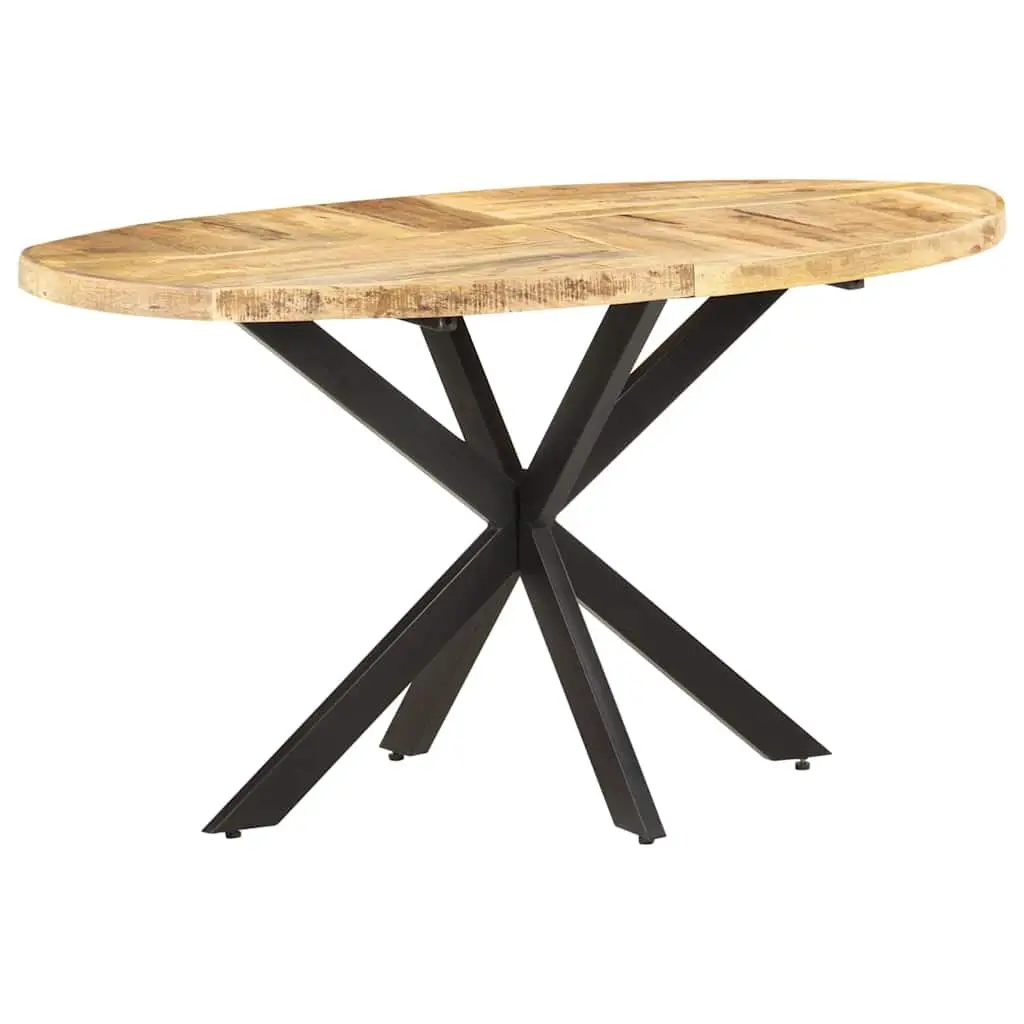 Mango Wood Dining Table Brown 140x80x75 cm Sturdy Construction Kitchen Furniture