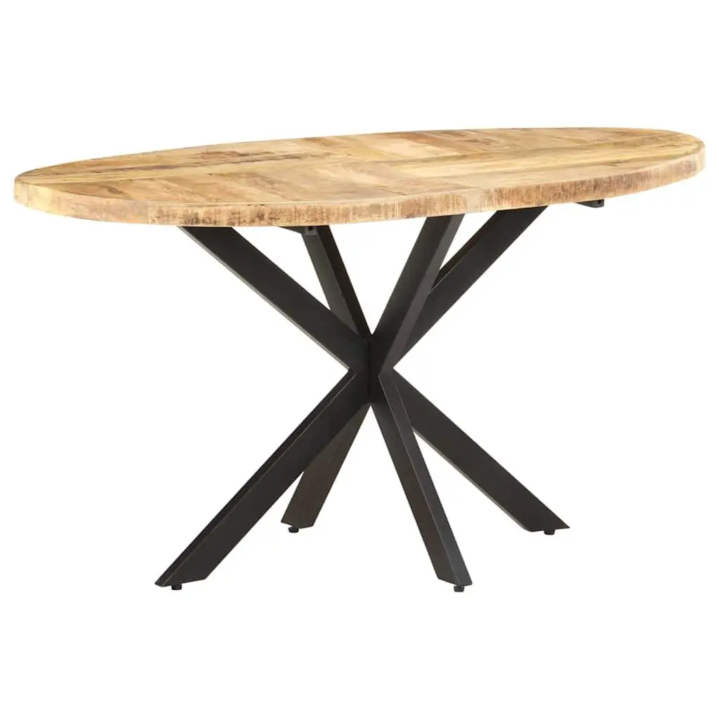 Mango Wood Dining Table Brown 140x80x75 cm Sturdy Construction Kitchen Furniture