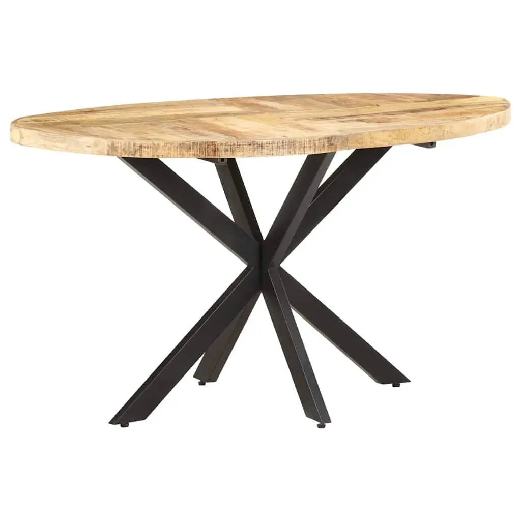 Mango Wood Dining Table Brown 140x80x75 cm Sturdy Construction Kitchen Furniture