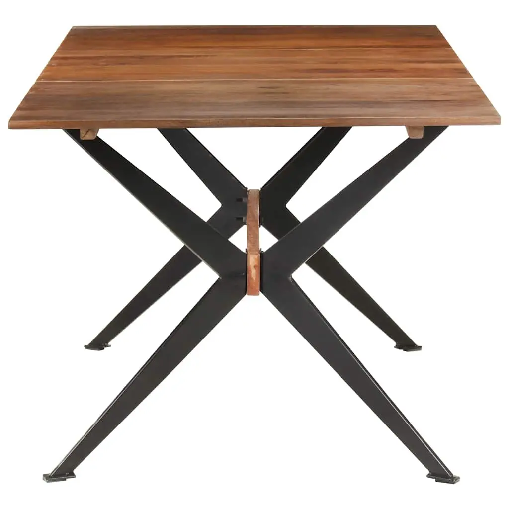 Solid Mango Wood Dining Table 180x90x76 cm Brown Kitchen Room Furniture