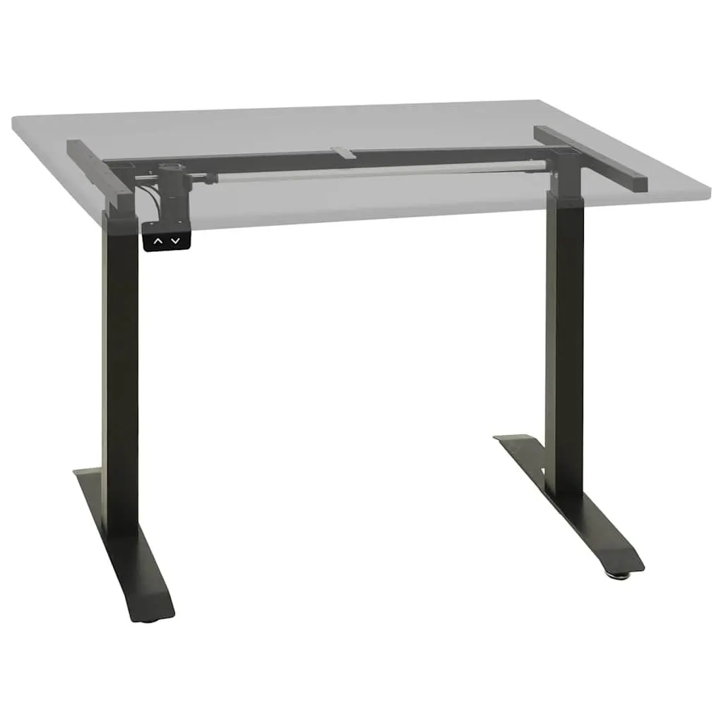 Height Adjustable Desk Frame Motorised Carbon Steel Black 71 to 113 cm