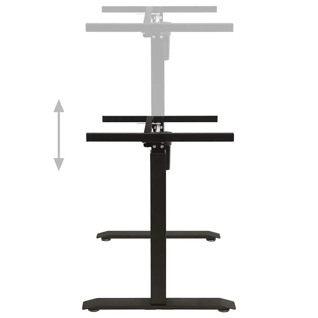 Height Adjustable Desk Frame Motorised Carbon Steel Black 71 to 113 cm
