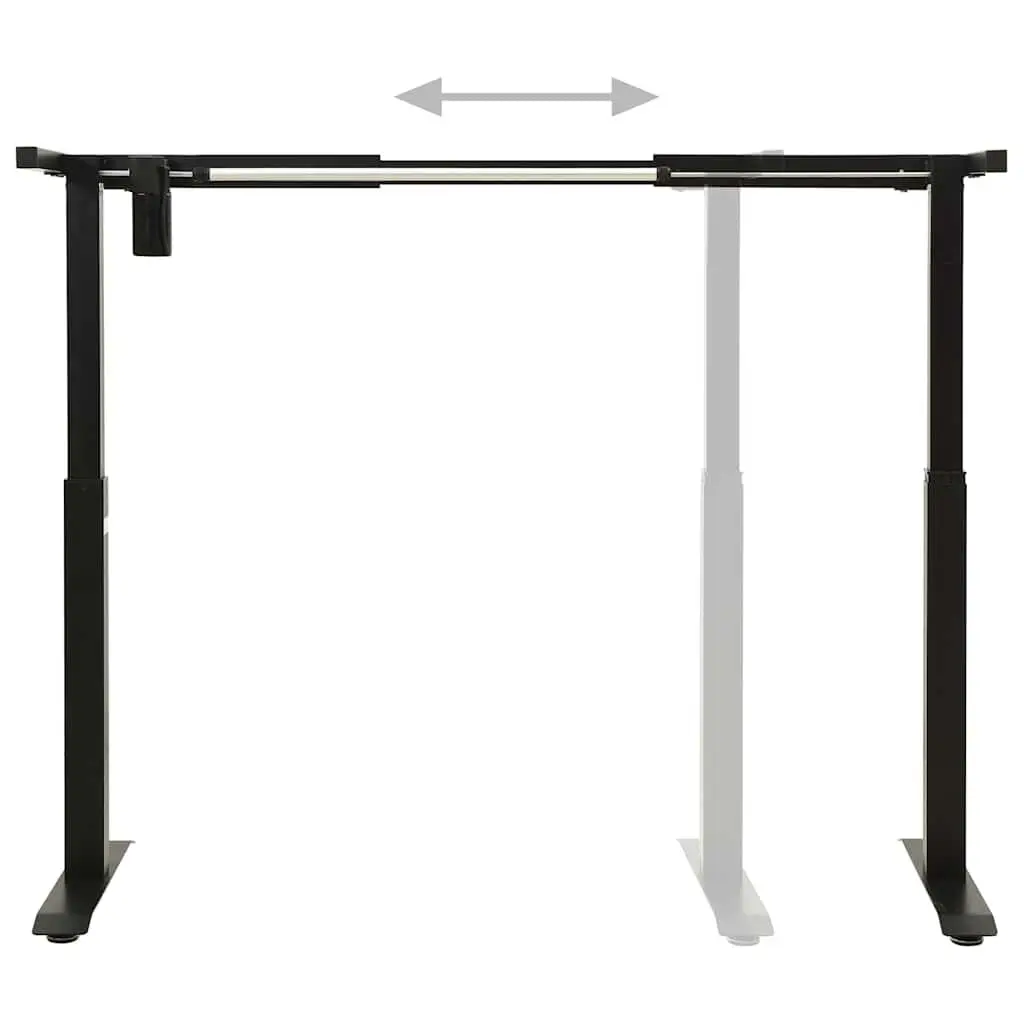 Height Adjustable Desk Frame Motorised Carbon Steel Black 71 to 113 cm