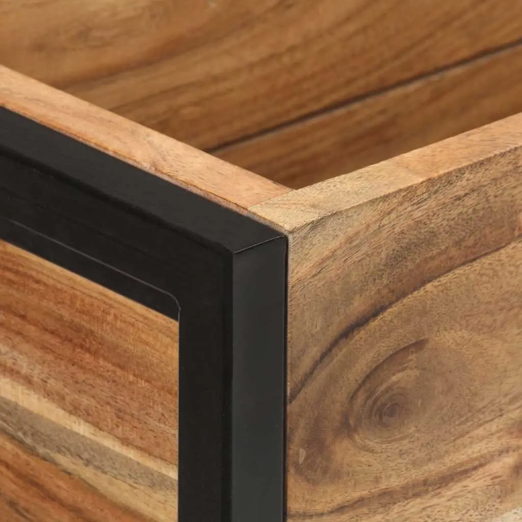 Wooden Garden Planter Box 90x20x68cm Raised Bed Flower Vegetable Herb Pot