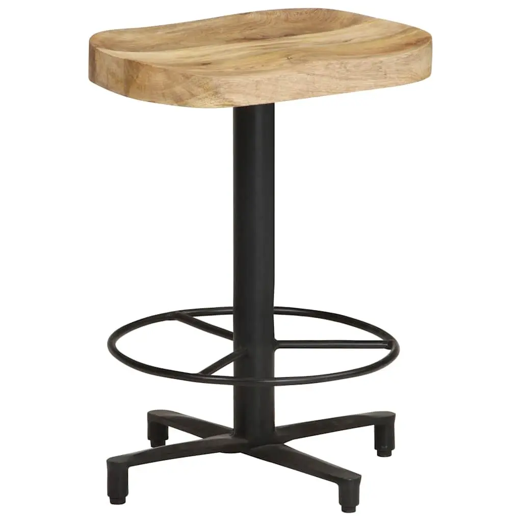 Bar Stools Solid Mango Wood 52 cm Brown Kitchen Counter Seating