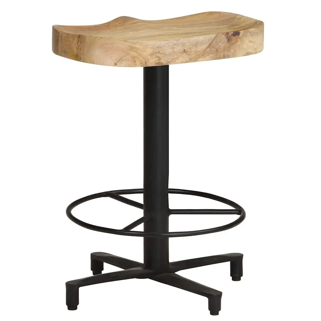 Bar Stools Solid Mango Wood 52 cm Brown Kitchen Counter Seating