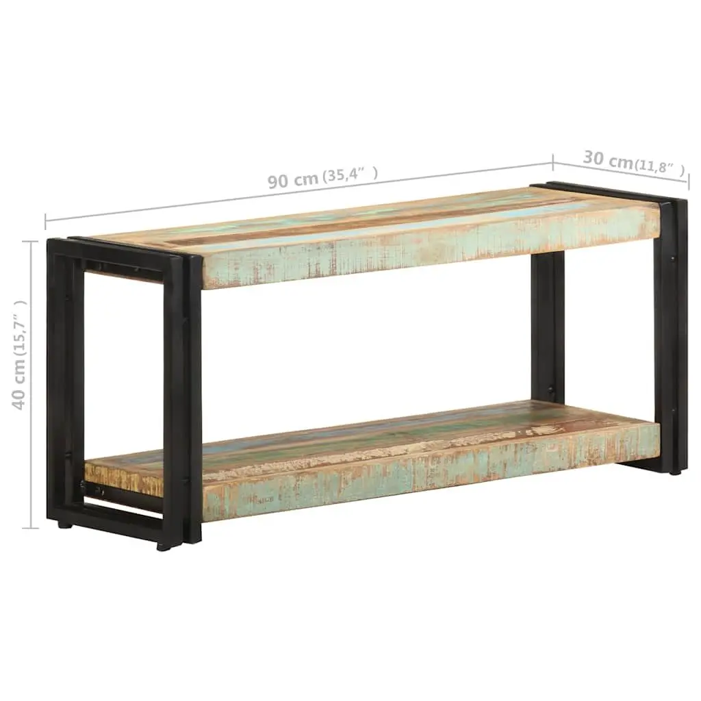 TV Cabinet Solid Reclaimed Wood 90x30x40cm Vintage Brown