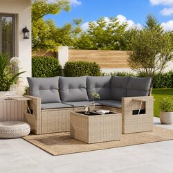 Versatile 5 Piece Outdoor Sofa Set for Relaxing Spaces