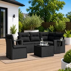 Practical 6 Piece Garden Sofa Set for Any Outdoor Space