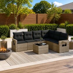 Perfect Outdoor Use with 7 Piece Garden Sofa Set