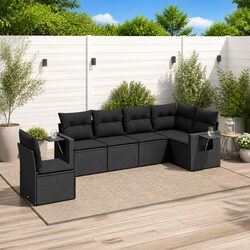 6 Piece Garden Sofa Set for Patios and Backyards