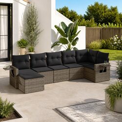 Practical 7 Piece Garden Sofa Set for Outdoor Living