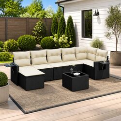 Practical 8 Piece Sofa Set for Any Outdoor Setting