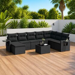 9 Piece Garden Sofa Set for Outdoor Enjoyment