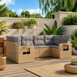 Functional 6-Piece Outdoor Sofa Set for Any Space