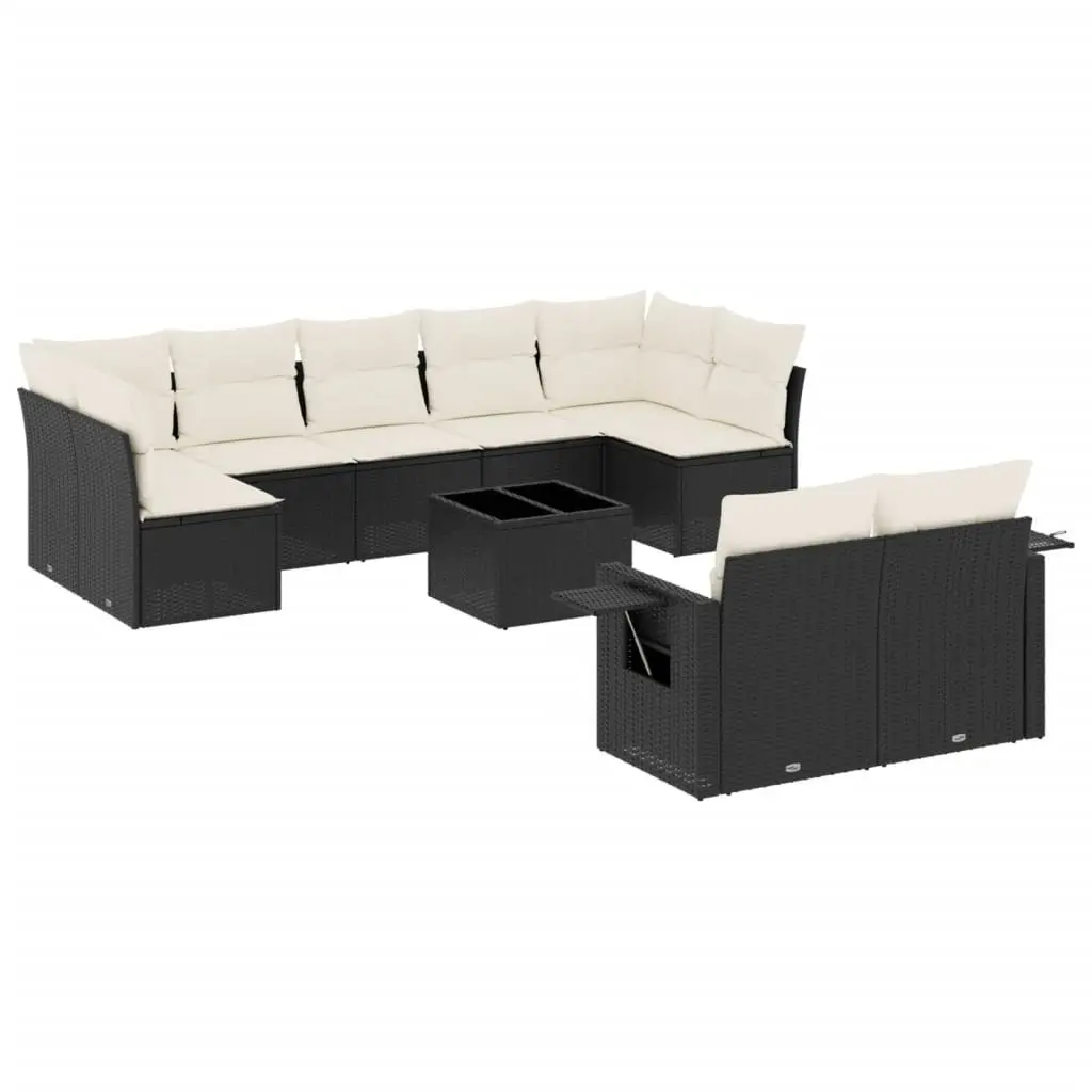 10 Piece Garden Sofa Set for Outdoor Use