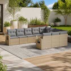 Practical 10-Piece Garden Sofa Set for Various Outdoor Spaces