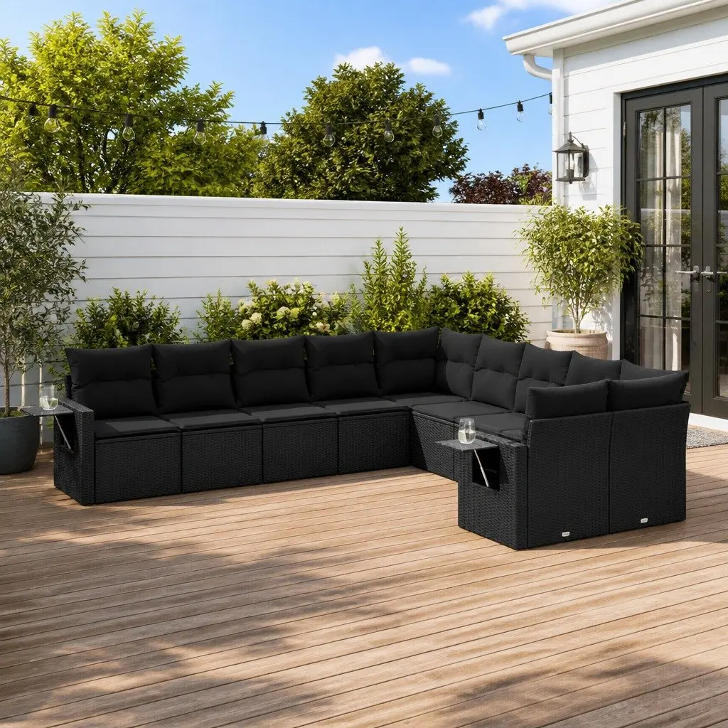 10 Piece Sofa Set for Outdoor Enjoyment