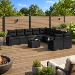 Practical 11 Piece Sofa Set for Versatile Outdoor Use