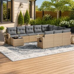 Versatile 11-Piece Garden Sofa Set for Relaxing Outdoors