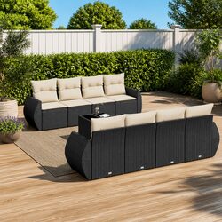 Practical 9 Piece Garden Sofa Set for Your Outdoor Area