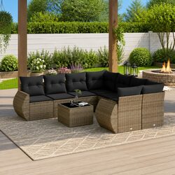 Practical 9-Piece Garden Sofa Set for Your Outdoor Needs
