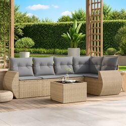 Practical 6 Piece Garden Sofa Set for Every Outdoor Space