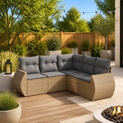 Practical 5-Piece Garden Sofa Set for Any Outdoor Space