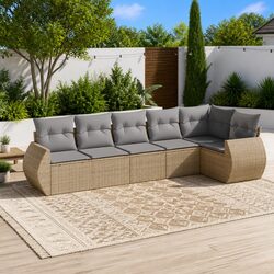 Versatile 6 Piece Sofa Set for Outdoor Relaxation