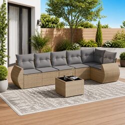 Practical 7-Piece Garden Sofa Set for Your Outdoor Needs