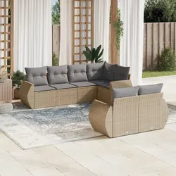 Practical 7-Piece Outdoor Sofa for Family Gatherings