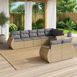 Versatile 8 Piece Sofa Set for Outdoor Use