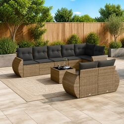 Practical Grey Outdoor Sectional Sofa Set for Gatherings