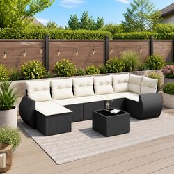 Practical 8-Piece Outdoor Sectional Sofa for Versatile Use