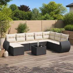 9 Piece Outdoor Sofa Set for Patios and Gardens