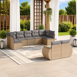 Practical Seating Solutions with 9-Piece Outdoor Sofa Set