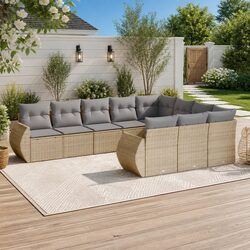 Versatile 10-Piece Garden Sofa Set for Your Outdoor Living