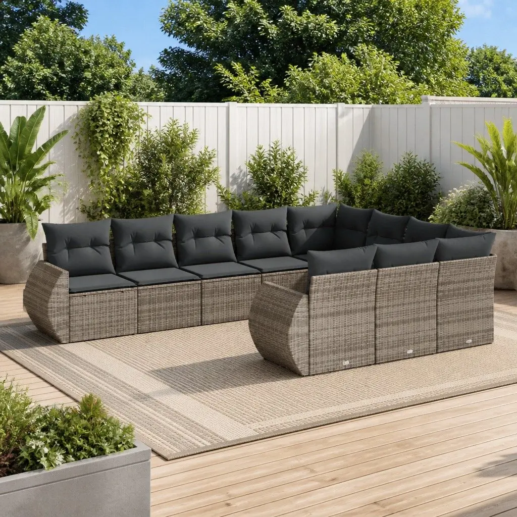 10-Piece Sofa Set for Various Outdoor Settings