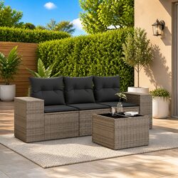 Practical Grey Outdoor Sectional Sofa Set for All Spaces