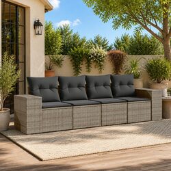 Practical 4-Piece Garden Sofa Set for Outdoor Spaces
