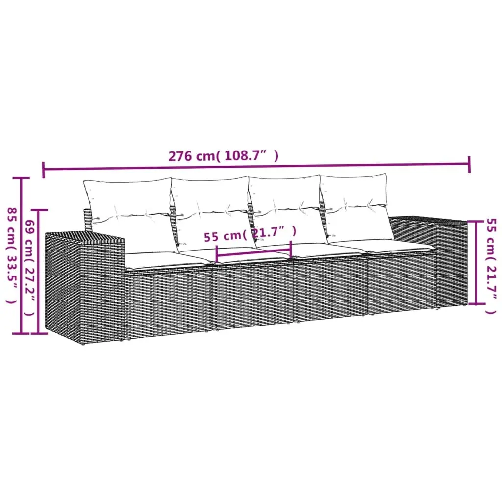 4-Piece Garden Sofa Set for Outdoor Spaces
