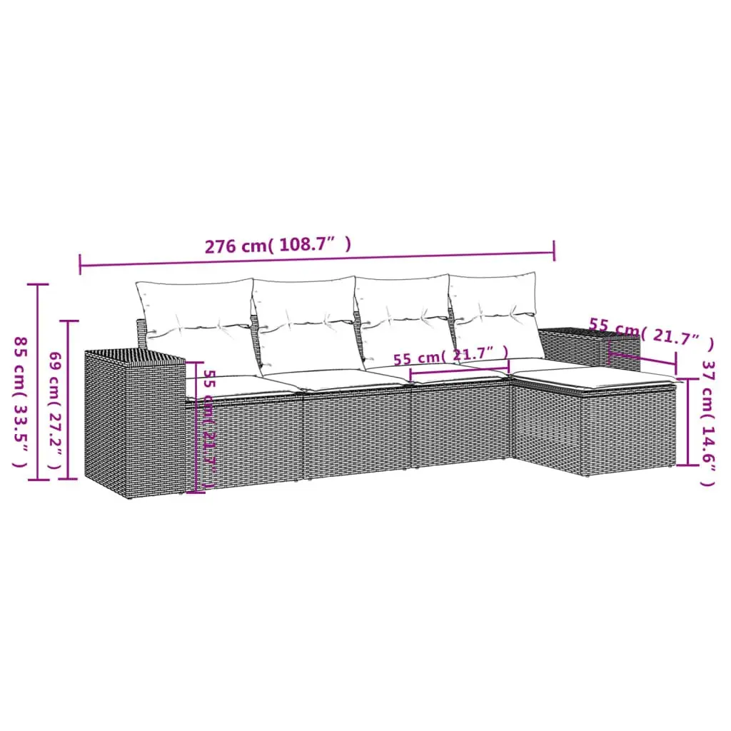 Outdoor Sectional Sofa Set for Backyard Relaxation